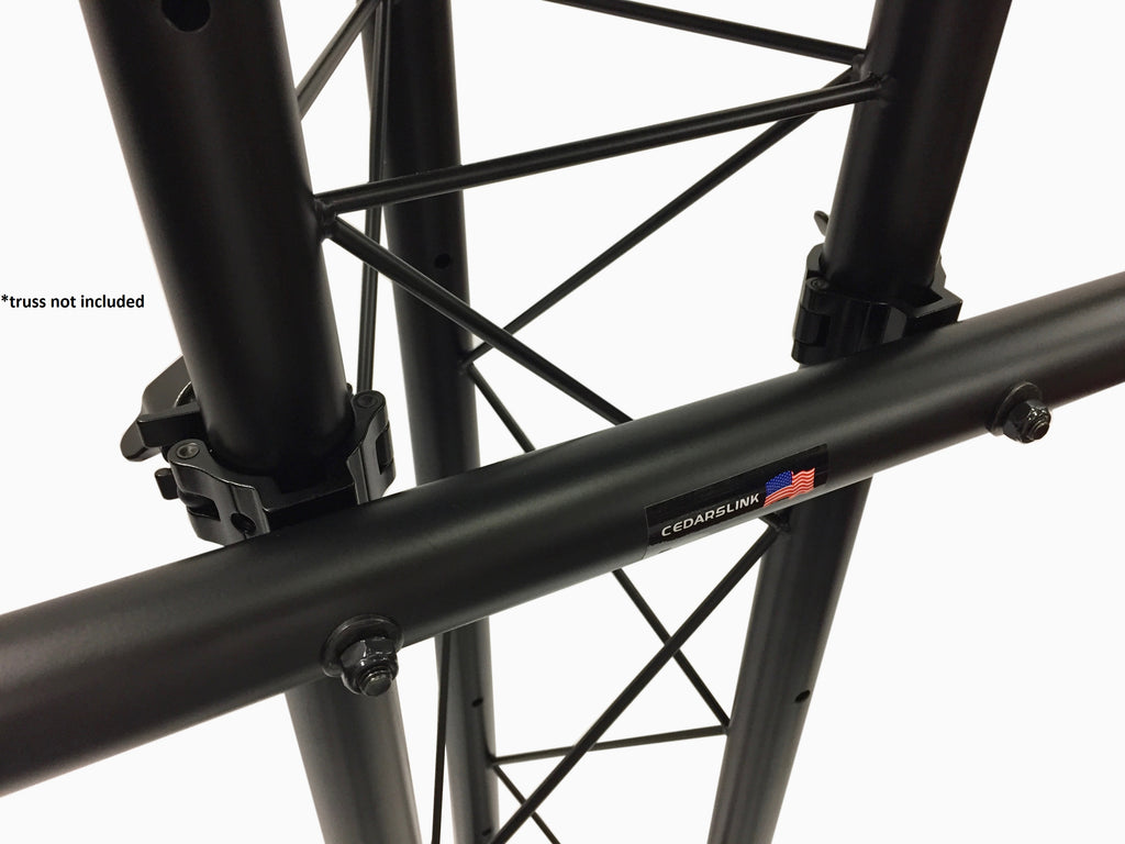 LK-TVSTANDTUBE 34" Black LCD/LED/Plasma Trussing TV Mount Bracket Fits 1.5" Diameter Pipe Truss