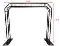 Black Truss Arch Kit 8.25 ft. Height Mobile Portable DJ Lighting System Metal Bolts