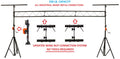 LK-XC15 15' Crank Up DJ Light Stand Heavy Duty Truss LED Lighting System 11.6' Height