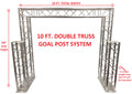 Complete 10ft Square Aluminum Double Truss Goal Post Lighting System DJ Lights