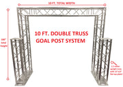 Complete 10ft Square Aluminum Double Truss Goal Post Lighting System DJ Lights