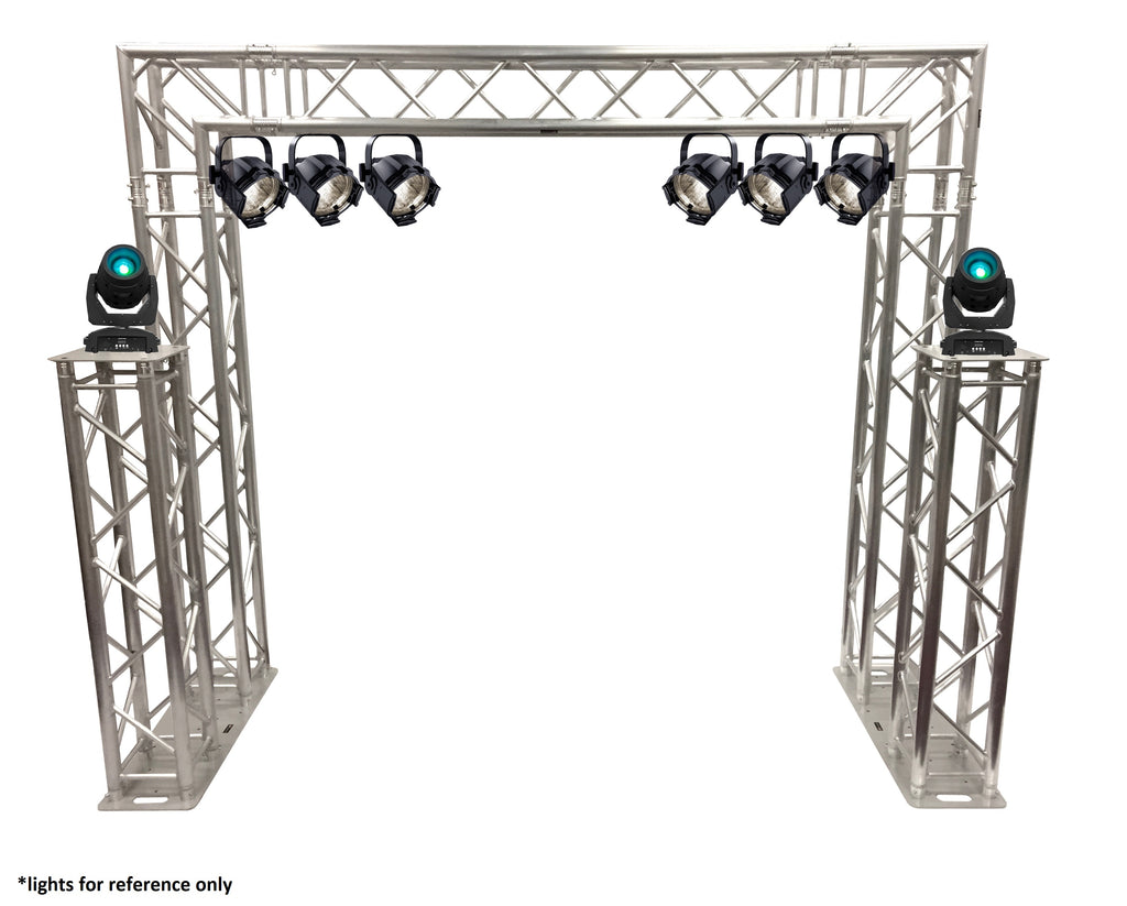 Complete 10ft Square Aluminum Double Truss Goal Post Lighting System DJ Lights