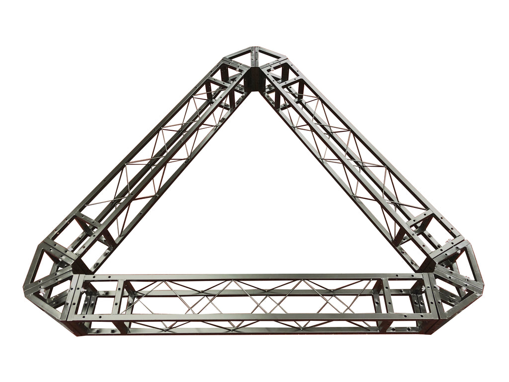 Industrial Grade 6.4ft Triangular Truss Shape, Three-Sided Lighting Truss, With Corners