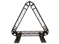 Industrial Grade 6.4ft Triangular Truss Shape, Three-Sided Lighting Truss, With Corners, , With Two Support Bases Plates