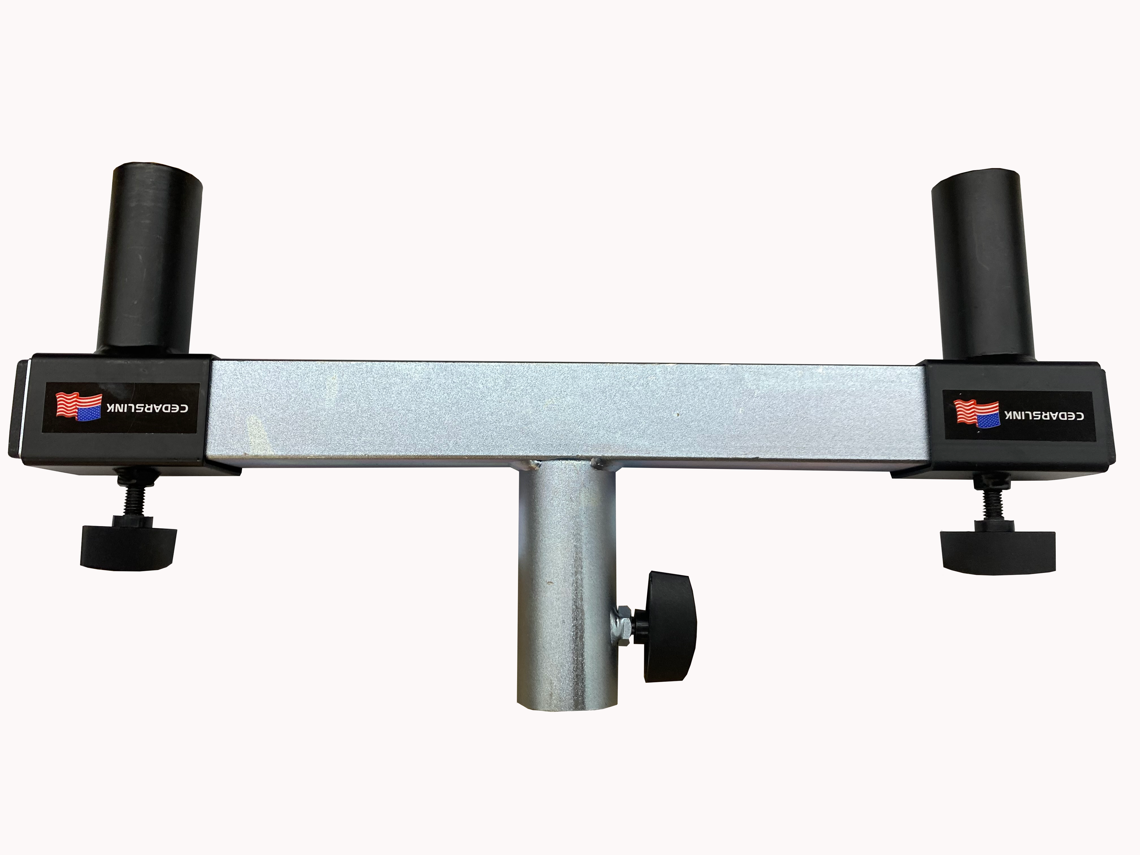 Metal Heavy-Duty Speaker Pole Adapter for 2" Square Tubing