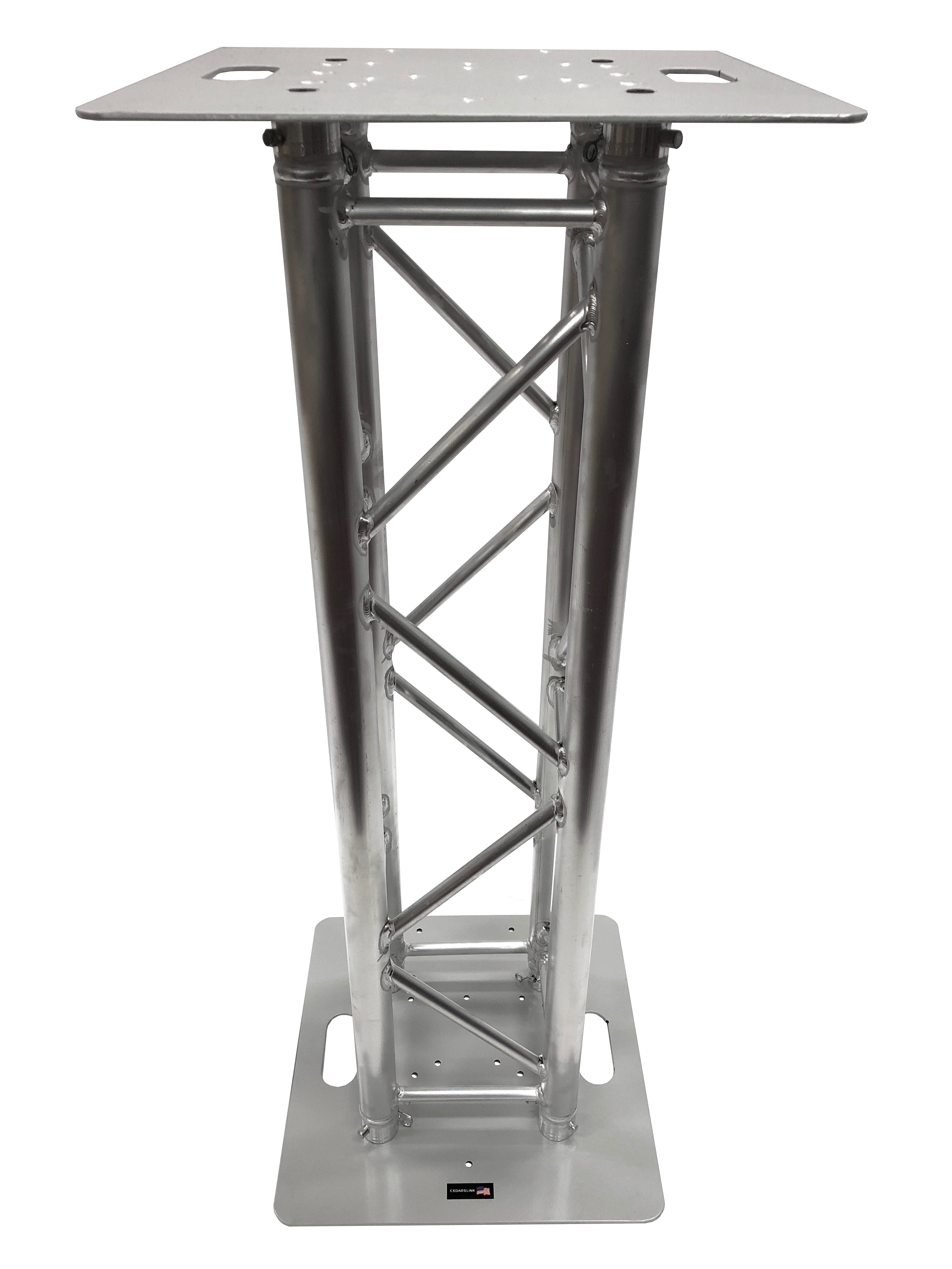 4.92FT 1.5 Meter Aluminum Stand Stage/Club DJ Lighting Truss Tower With 20" Top Plate