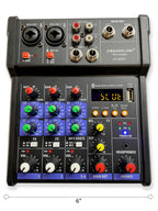 LK-MIX4 Mini 4 Channel Bluetooth/USB/MP3/Computer Mixer Console
