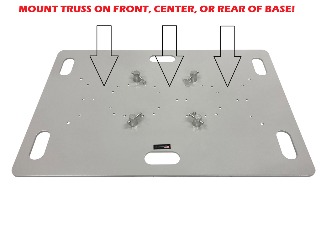 P-2639 26"x39" Aluminum Rectangle Base/Top Plate Box Trussing Light Columns