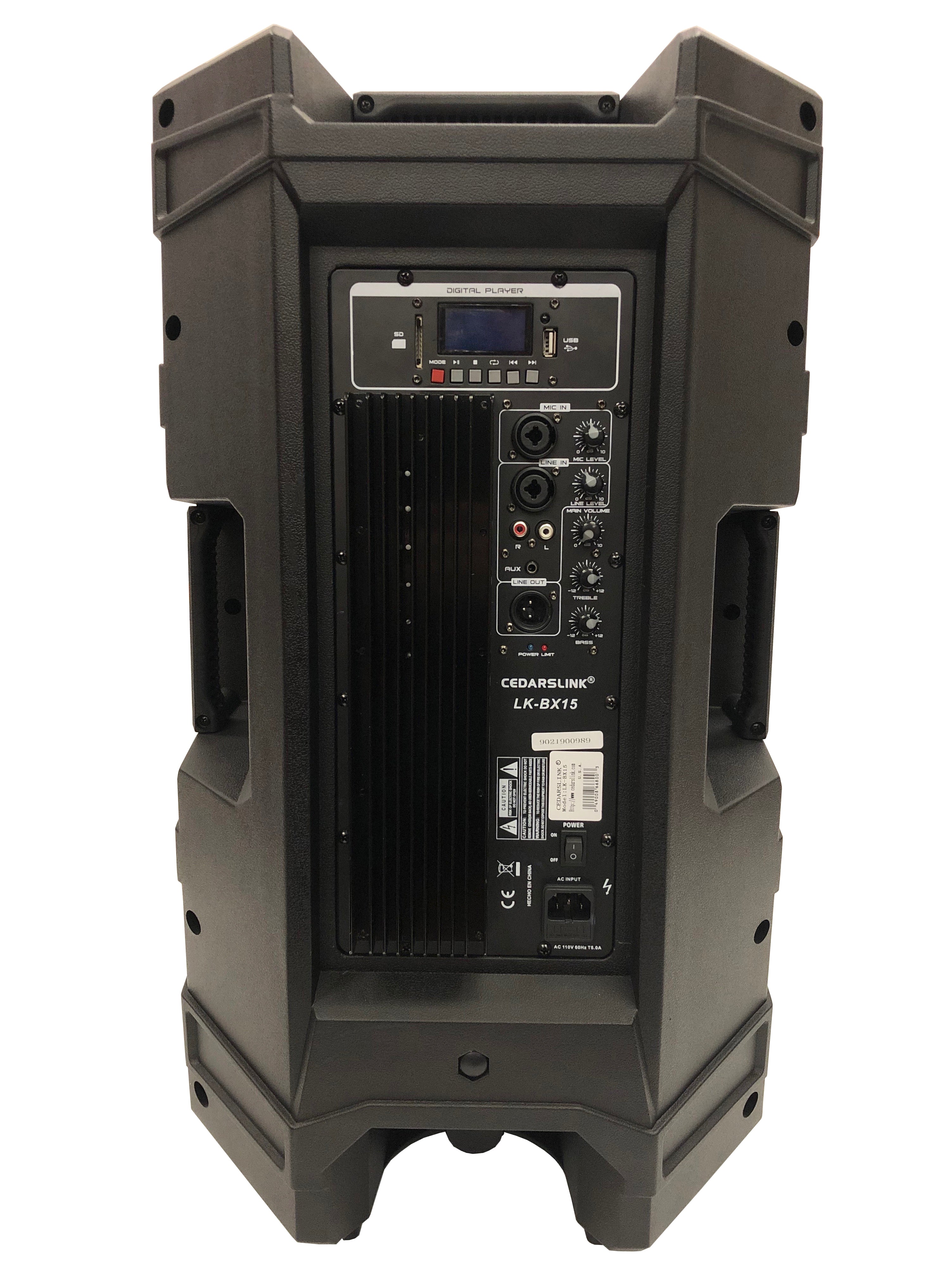 LK-BX15 15" 2 Way Bi-Amplified Loudspeaker With BlueTooth