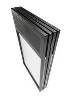 BEAST-A1000 Jumbo 53" Wide DJ Event Facade White/Black Scrim Booth Two Top Corner Table Tops 23"x53" Table! Padded Carrying Case! All Aluminum Build