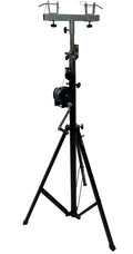 LK-C14 14FT TRUSS LIGHTING CRANK STAND 220 LBs & UNIVERSAL T ADAPTER DJ PA CLUB
