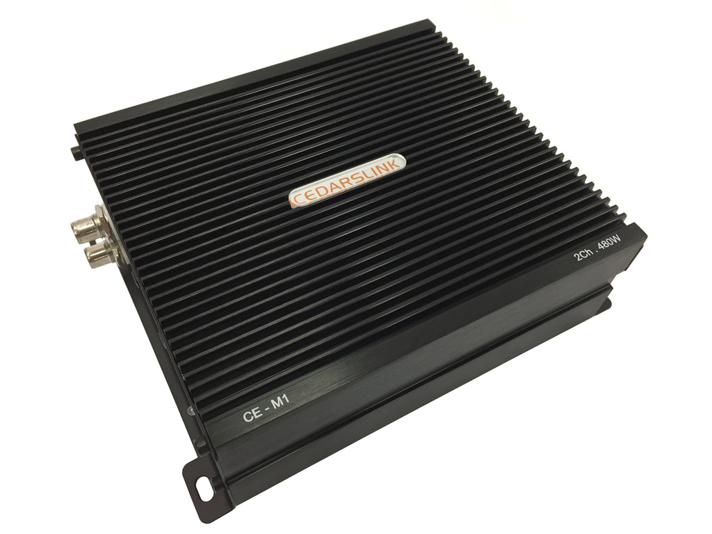CE-M1 2-Channel 480 Watts Mini Bridgeable Amplifier