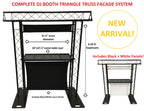 BEAST-5 DJ Event Facade White/Black Scrims Triangle Truss Booth Complete Arch System