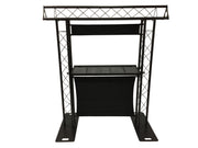 BEAST-5 DJ Event Facade White/Black Scrims Triangle Truss Booth Complete Arch System