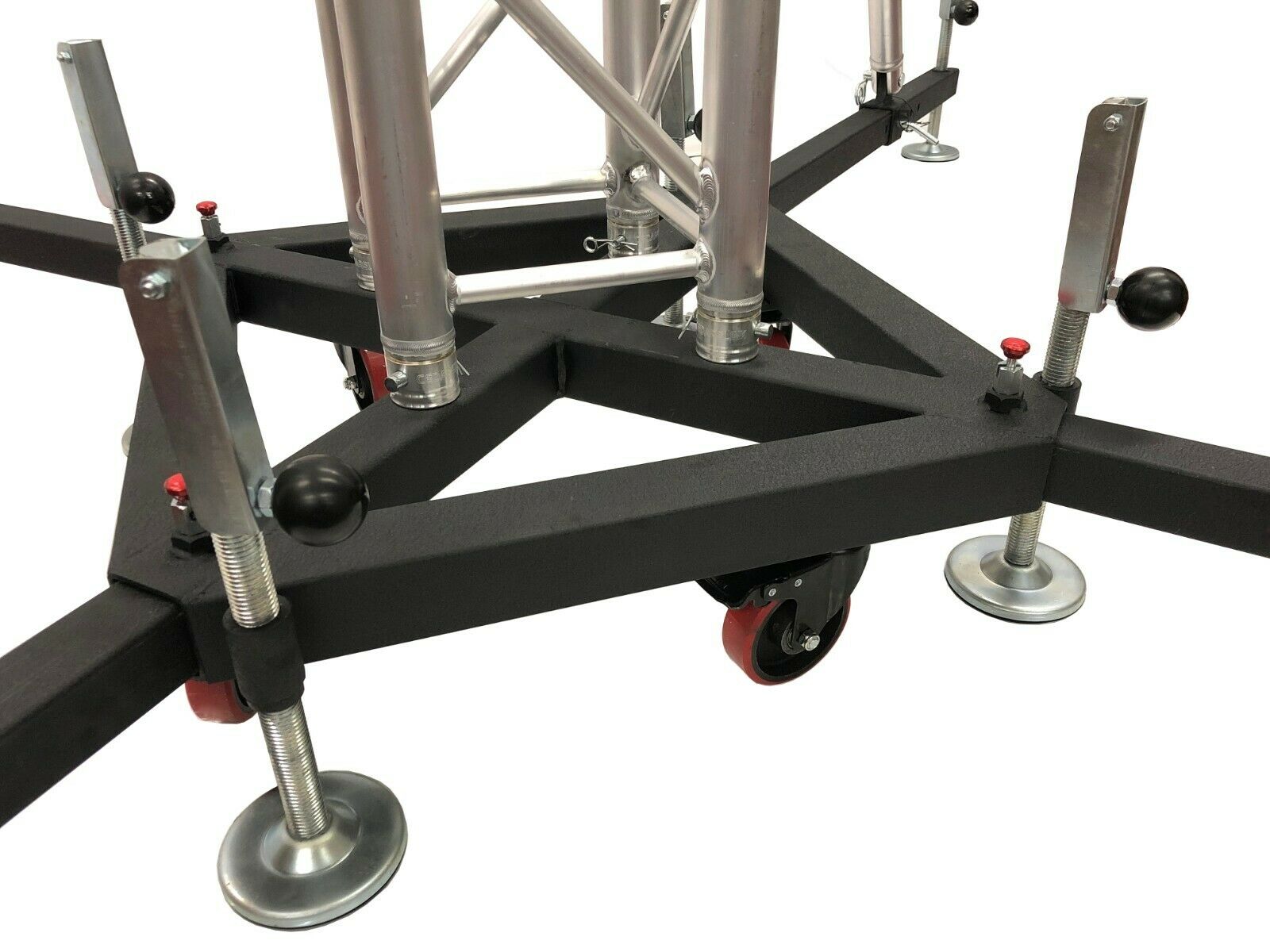 Industrial Strength Heavy Duty Rolling Truss Base+Four 68" Outrigger Support Bar