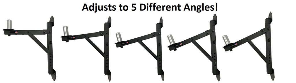 Two (2) LK-SPKR PA Speaker Wall Mount Brackets - 2 Pro-Audio Stands Post Holder DJ Stage Adjusts