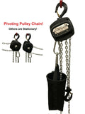 1 Ton Pivoting Hand Chain Block Manual Hand Hoist 26' Lift DJ Trussing Truss