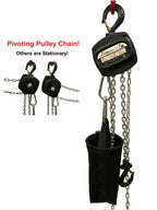 1 Ton Pivoting Hand Chain Block Manual Hand Hoist 26' Lift DJ Trussing Truss