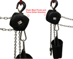 1 Ton Pivoting Hand Chain Block Manual Hand Hoist 26' Lift DJ Trussing Truss