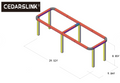 29.52 ft. x 9.84 ft. x 8.85 ft. Exhibition Module Trade show Booth Black Box Truss Display System Package