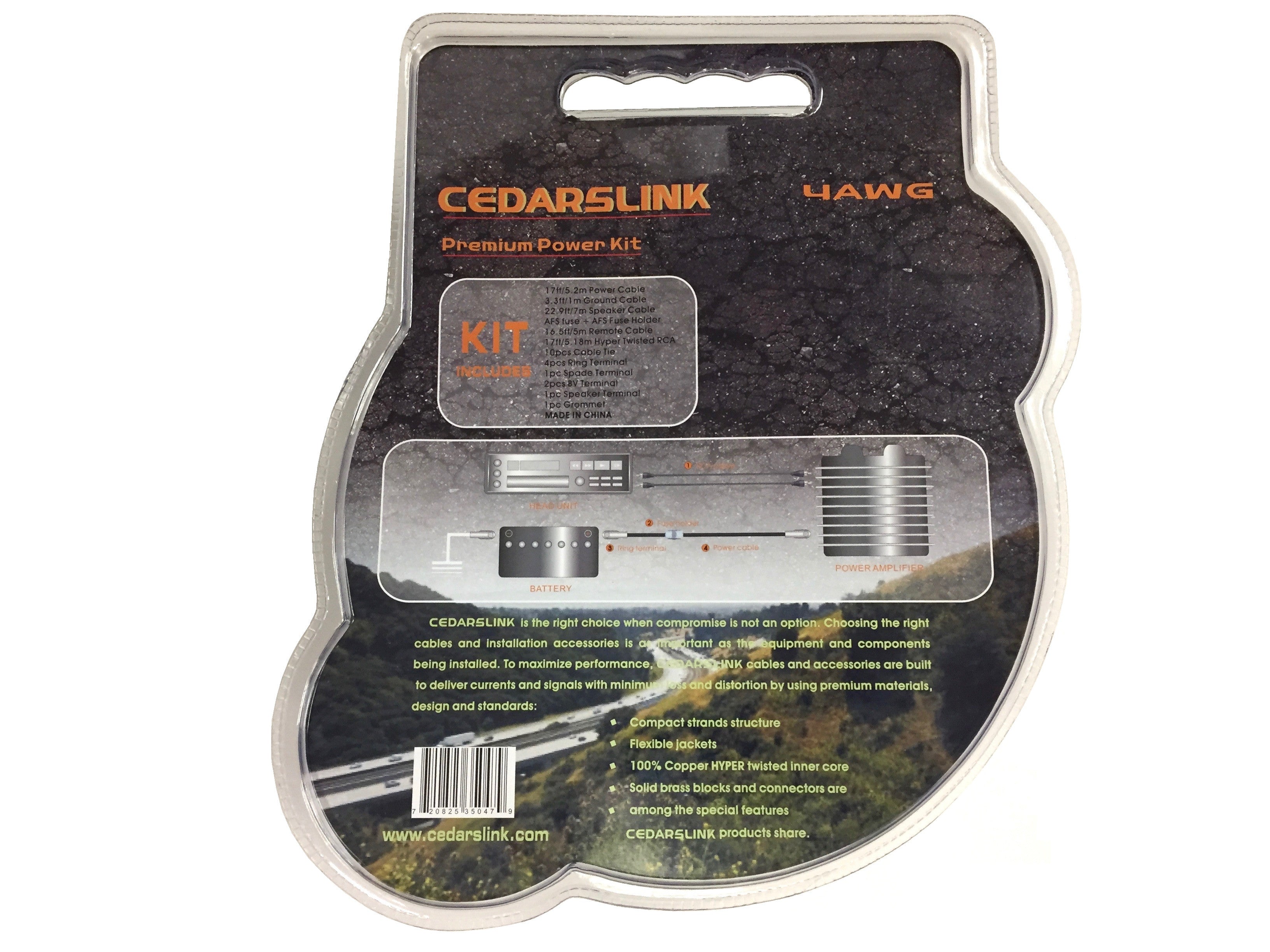 CDL-2500 Complete 4 AWG Amplifier Installation Kit
