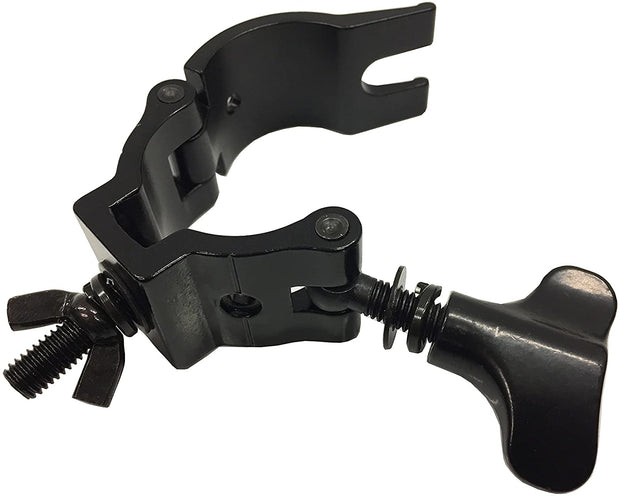 LK-MC1.5B O CLAMP - DJ & Stage Lighting 1.5" Aluminum Mounting Clamps for Stand and Truss Sleek Black! Heavy Duty Aluminum! Over-sized Wingnut!