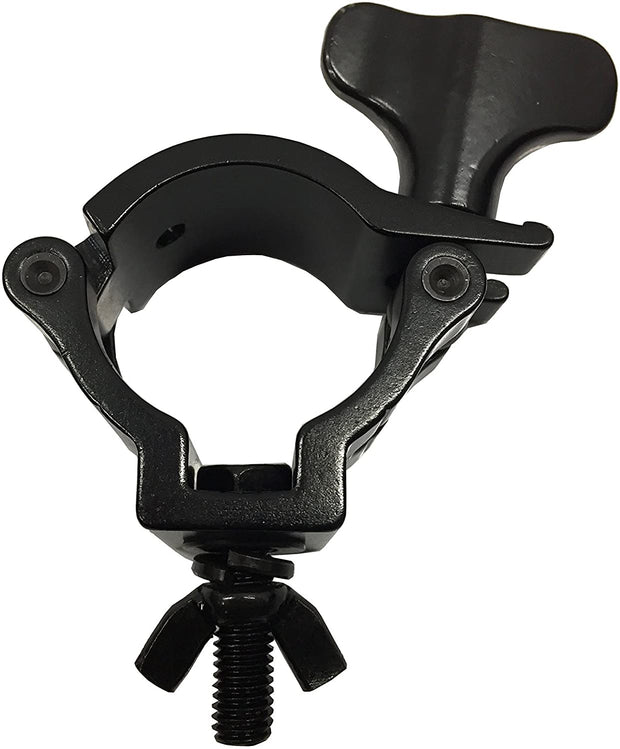 LK-MC1.5B O CLAMP - DJ & Stage Lighting 1.5" Aluminum Mounting Clamps for Stand and Truss Sleek Black! Heavy Duty Aluminum! Over-sized Wingnut!