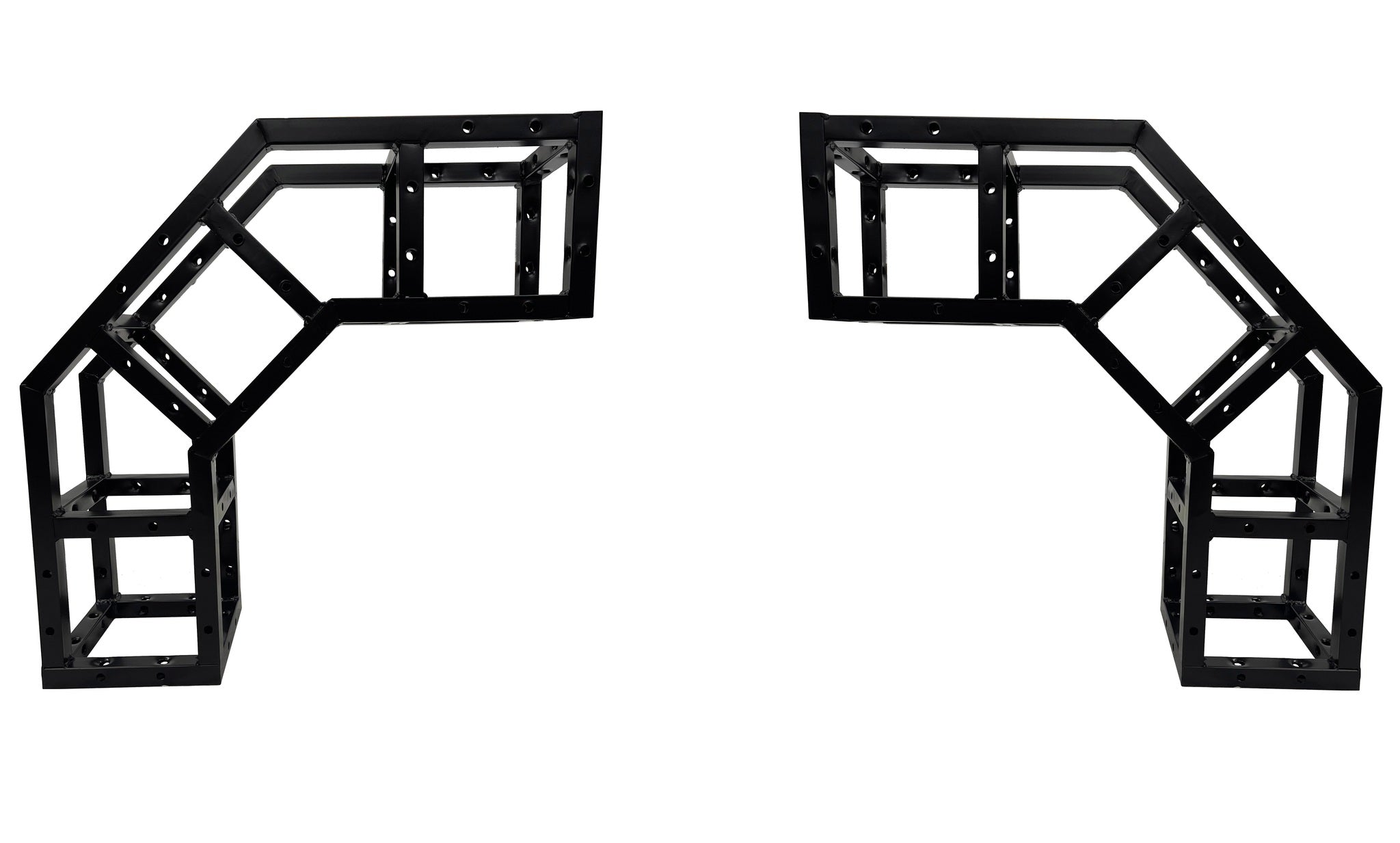 Two LK-CB60 (2) 24" 2-Way Black 90 Degree Corners For 8" Square Section 8"x8" Trussing