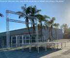 Portable 16 X 20FT Risers Stage Kit System 23"-38" Height+21.5 ft Aluminum Truss