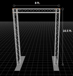 Aluminum Bolted Truss Arch Kit 8ft Wide 10.5ft High Portable DJ Lighting System