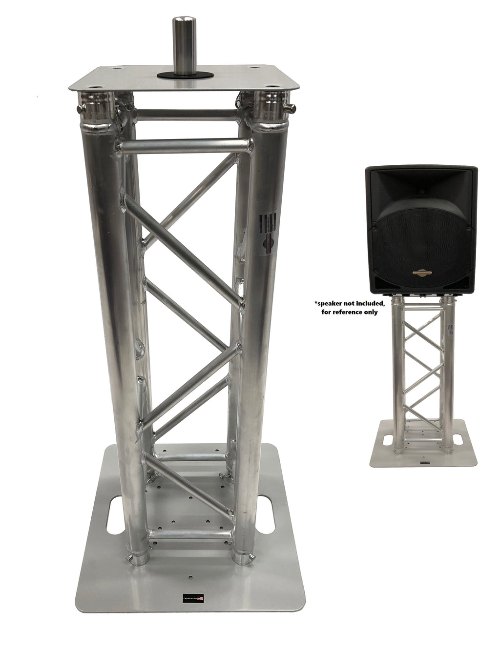 DJ Lighting Aluminum Truss Light Weight 1 Meter 3.28 ft Totem System Moving Head Includes Aluminum Mount For Speakers+Perfect For Lights