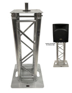 DJ Lighting Aluminum Truss Light Weight 1 Meter 3.28 ft Totem System Moving Head Includes Aluminum Mount For Speakers+Perfect For Lights