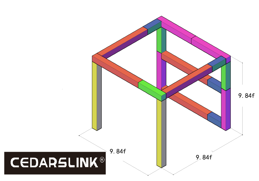 9.84 ft. x 9.84 ft. x 9.84 ft. Exhibition Module Trade show Booth Black Box Truss Display System Package
