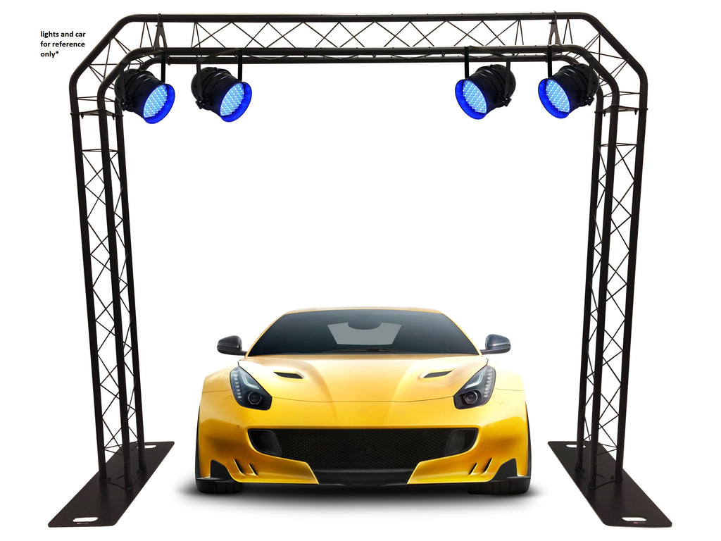 Black Truss Arch Kit 8.25 ft. Height Mobile Portable DJ Lighting System Metal Bolts