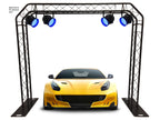 Black Truss Arch Kit 8.25 ft. Height Mobile Portable DJ Lighting System Metal Bolts