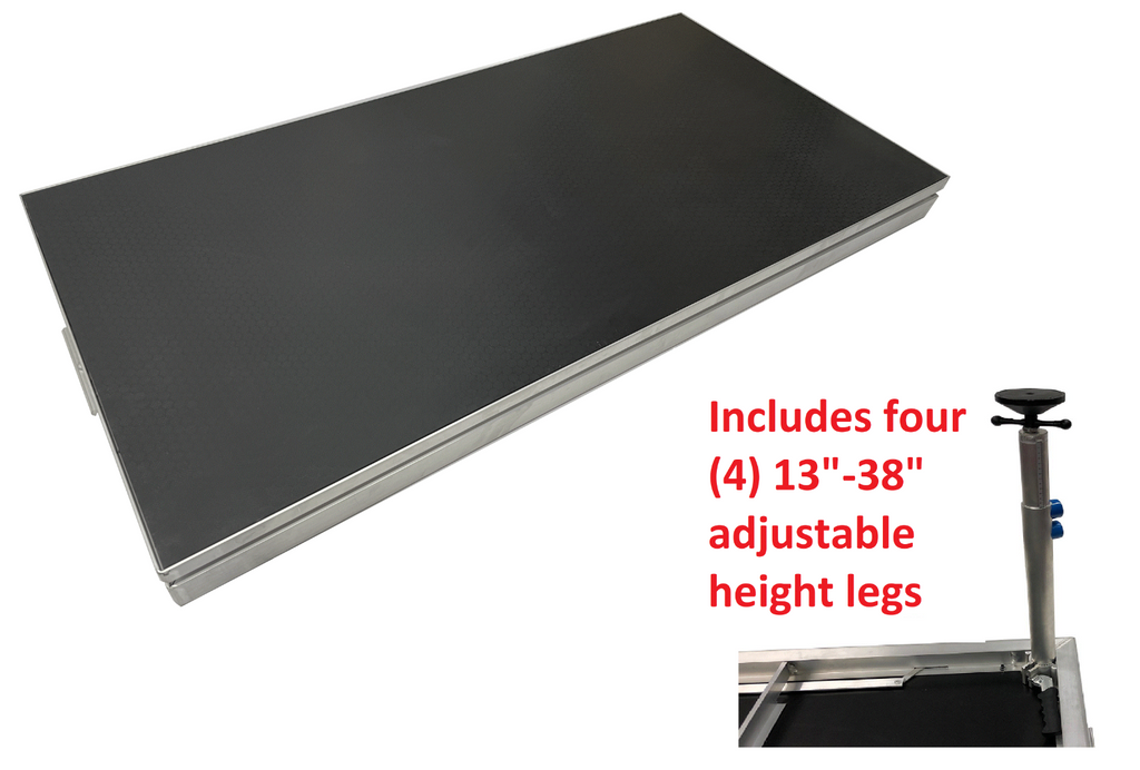 LK-WSTB0612 2 FT x 4 FT Heavy Duty Aluminum Concert Stage Riser
