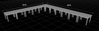 12 ft. x 16 ft. Heavy Duty Aluminum Concert Stage Riser Complete Staging System (192 sq. ft.)