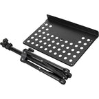Five (5) Tripod Orchestral Music Stand Perforated Black Heavy Duty Metal Adjustable