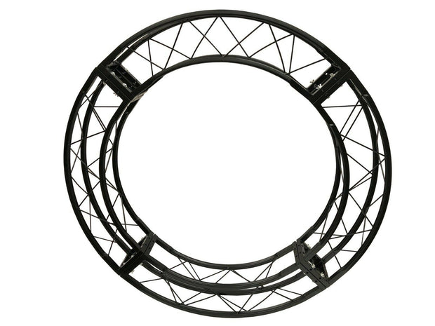 58" 4.8 ft. Circle Truss Black Square Trussing 4 x 90 degree arcs