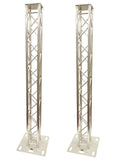 (RENTAL) (2) 9.84 ft DJ Lighting Aluminum Truss Light Weight Dual Totem System Moving Head