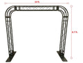 BLACK TRUSS ROUNDED ARCH KIT 10 FT Width Mobile Portable DJ Lighting System