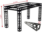 Black Truss Exhibition Booth KIT 13 ft Width/ 7.2 ft. Height Mobile Portable DJ Lighting System