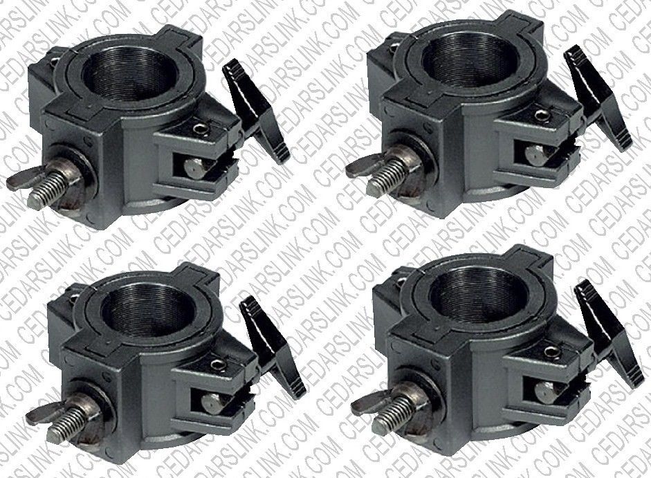 Four (4) O CLAMPs - DJ & Stage Lighting Heavy Duty Mounting O Clamps for Stand and Truss