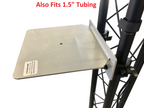 LK-SHELF - Cedarslink Truss SHELF Aluminum Shelf Plate w/ 2 1.5"/ 2" Clamps - 12 D x 12 W