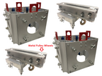 (2) 12” Square Box Truss Sleeves+(2) Metal Wheel Ground Support Top Sections F34
