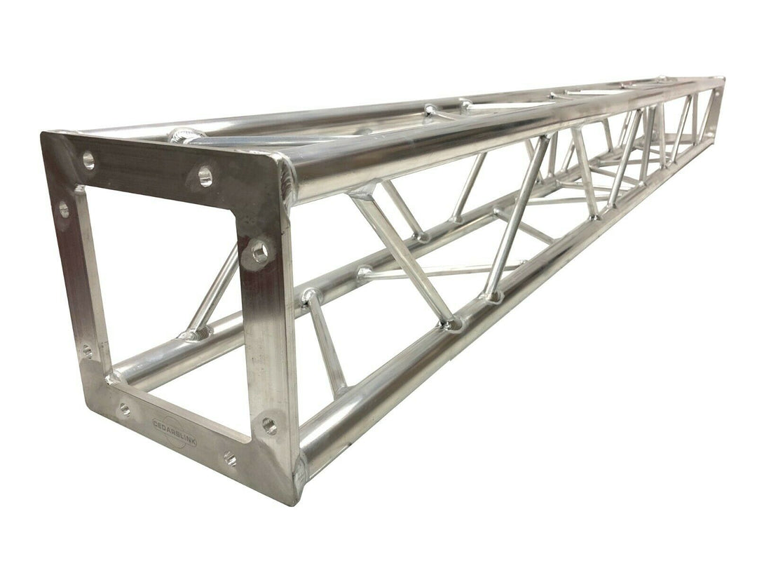 thumbnail image 2 of 8x8 Inch Square Truss 6.56ft - 500lb Capacity Aluminum Stage Lighting Frame, Black 2 of 13