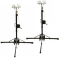 Two BIG-BOY 17Ft Heavy Duty Tower Lifter Crank Lighting DJ Concert Stand W/Outriggers
