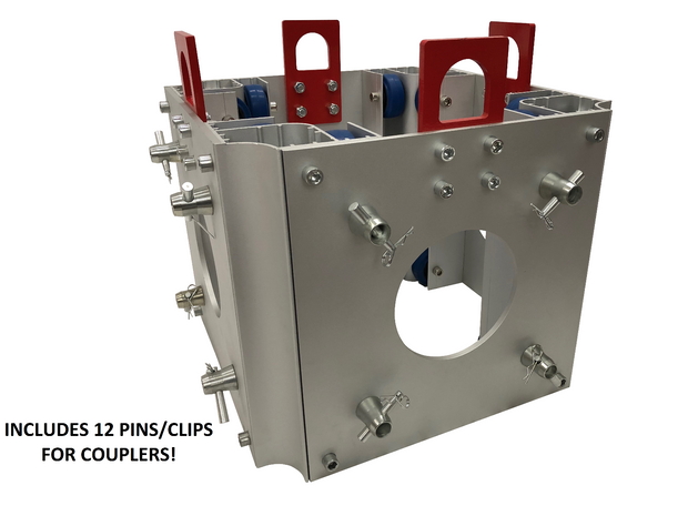 (2)Square Box Truss Sleeves+(2) Ground Support Top Sections+(2)1 Ton Chain Hoist