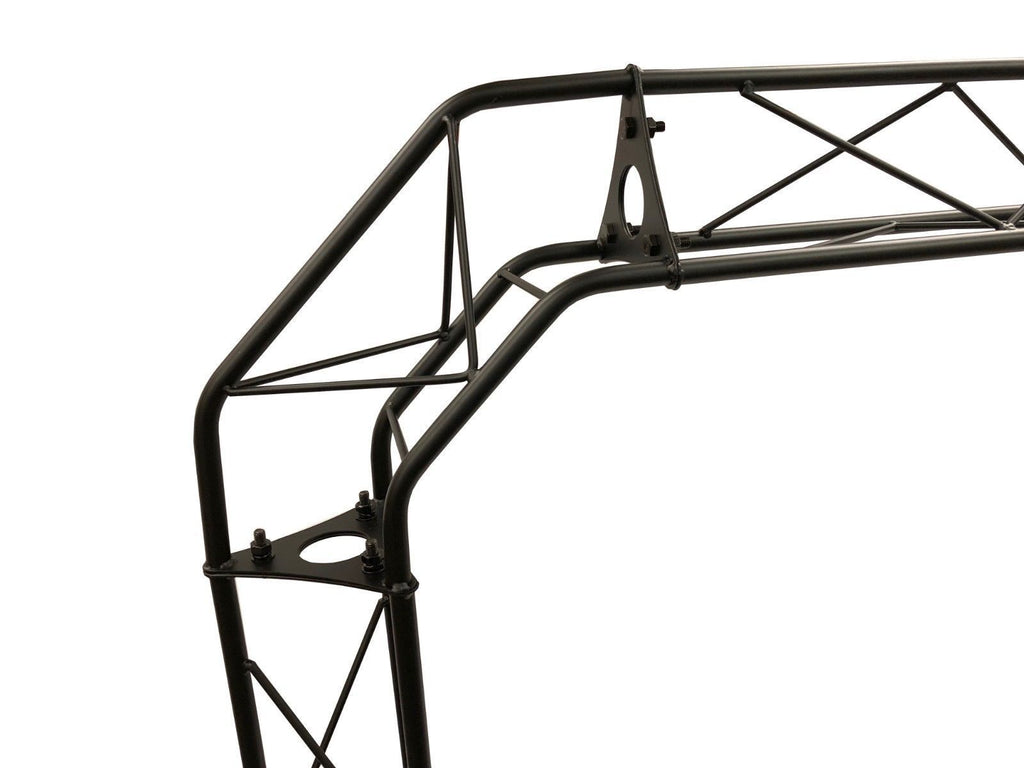 (2) Two Black Metal Corners Mini 6" Bolted Triangle Trusses DJ Lighting Arch