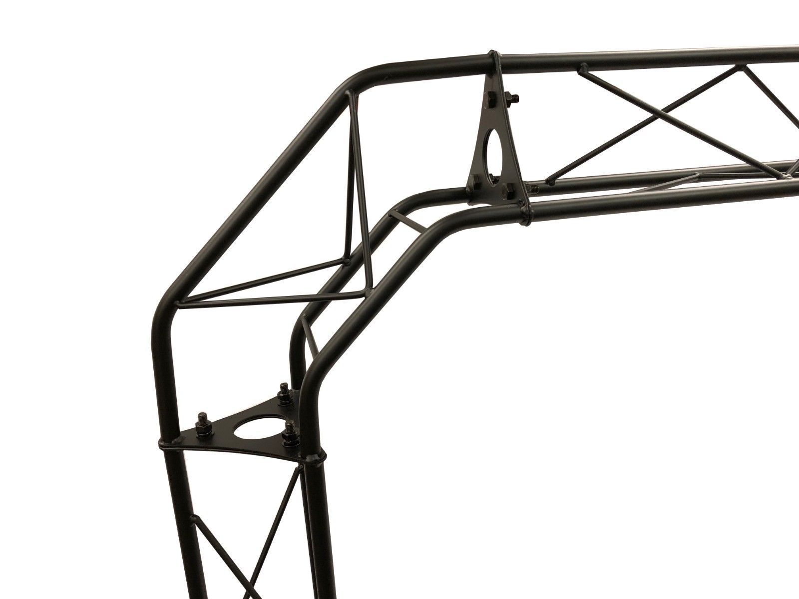 (2) Two Black Metal Corners Mini 6" Bolted Triangle Trusses DJ Lighting Arch